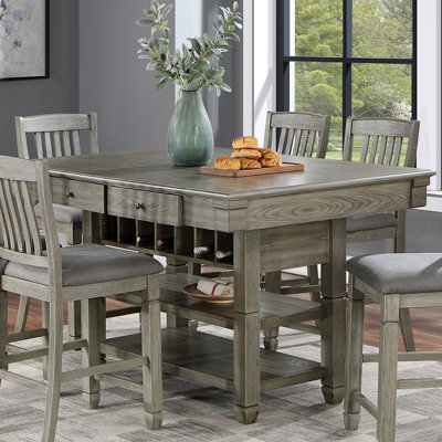 Table rectangulaire à hauteur de comptoir en bois avec trousse d'entretien Bruun