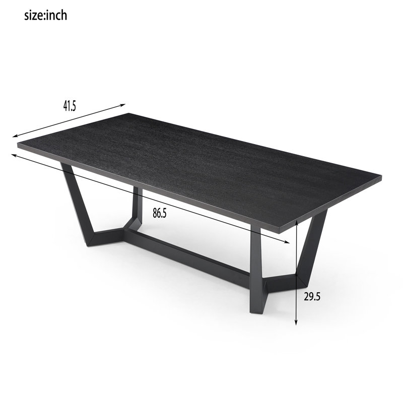 Table de salle à manger Kenardo, L 41,5 po x L 86,5 po