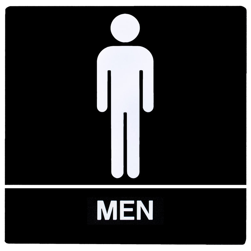 Signe «Men» ADA avec couleur noire