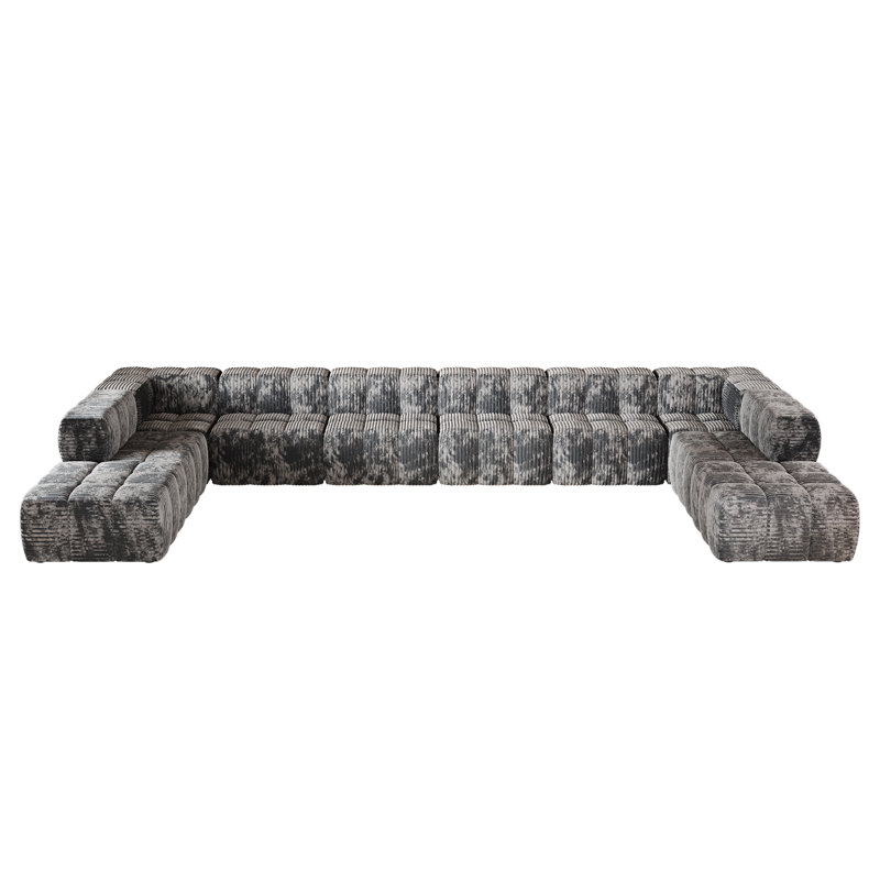 Canapé Moderne, Velours gris velours