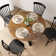 Clairvin 45W Transitional Round Trestle Dining Table