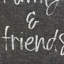 Butoir de plancher en tissu Welcome Friends & Family