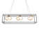 Sinclair Dimmable LED 3 Light Linear Pendant 3000K in Black/Gold Leaf