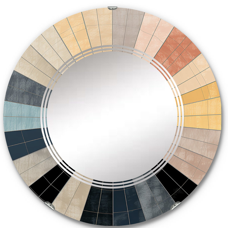 Pitney - Miroir mural moderne rond, 24 po x 24 po