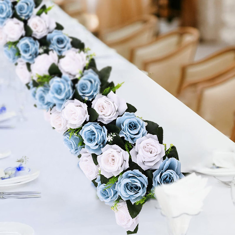 Centre de table de mariage, Bleu