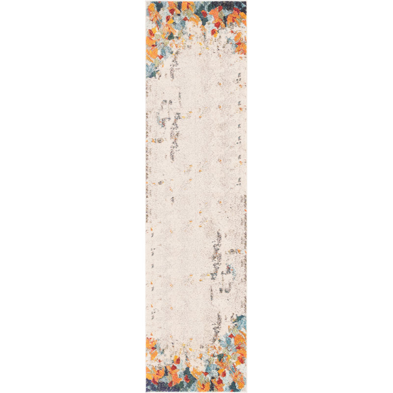 Rusland Washable Abstract Indoor Rug, Runner 2'7" x 10'