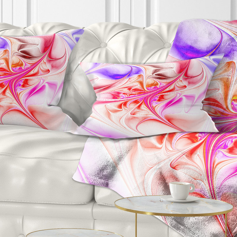 Coussin lombaire à motif abstrait fractal