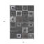 Tapis intérieur et extérieur lavable noir et gris 8 pi x 10 pi