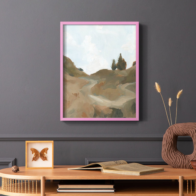 Reproduction d'art encadrée West Trail Randonnée III - bois massif, Or, H 20 po x l 16 po