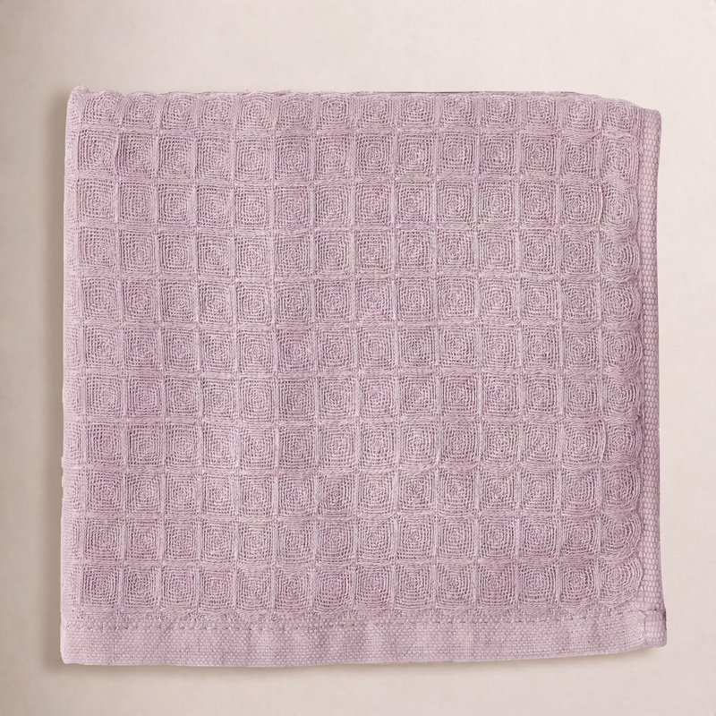 Waffle Twist 100% Cotton Waffle Washcloth, Orchid