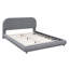 Lit plateforme en tissu d'ameublement Teddy