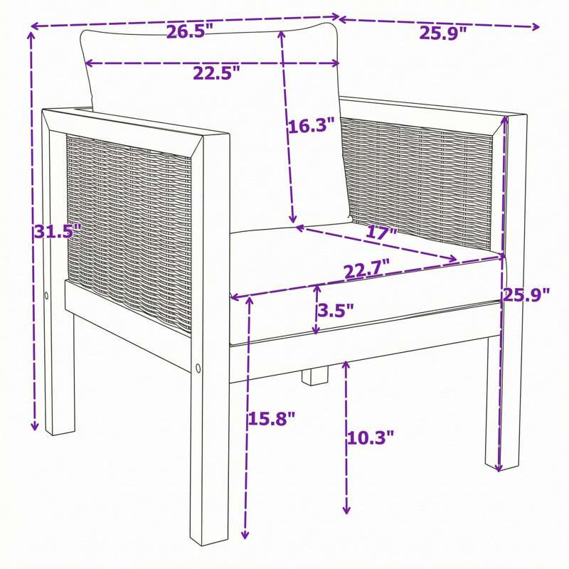 Ensemble de 2 fauteuils d'appoint pour patio avec accoudoirs et coussins, Vert naturel