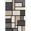 Tapis gris / ivoire Marmolejo-697425408