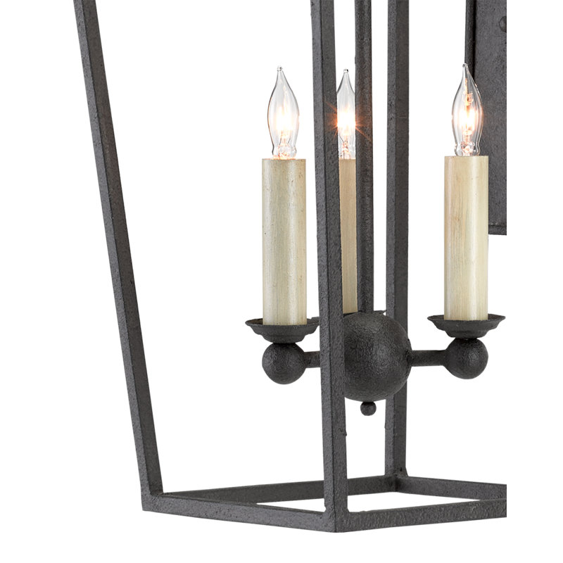 Denison Wrought Iron Candle Wall Light