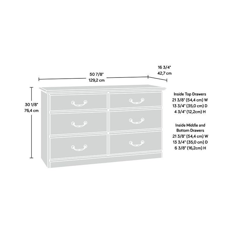 Commode 6 tiroirs Gainor