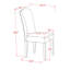 L'ensemble de table de salle à manger 5 pièces pour 4 personnes comprend une table de cuisine ovale avec rallonge papillon et 4 chaises de salle à manger Parsons en similicuir, blanc lin-1826577353-1759882481-1759882486