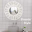 Miroir mural Augustine Miroirs ronds pour salle de bain, salon, chambre à coucher, couloir, entrée et tout espace | Rond 24 po x 24 po / blanc