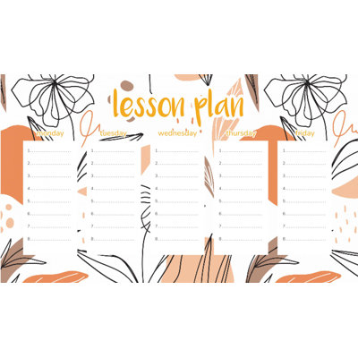 Magnetic Lesson Plan Modern Flowers