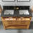 Keri 54'' Double Bathroom Vanity with Blue Limestone Top-2146424021