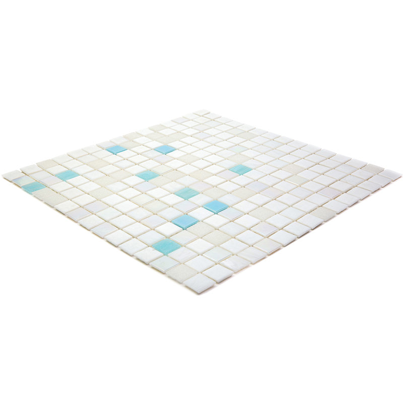 Mingles 0.8" x 0.8" Glass Mosaic Grid Wall & Floor Tile