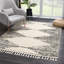 Tapis beige / noir / gris anthracite à poils longs Shaggy Performance-64716761