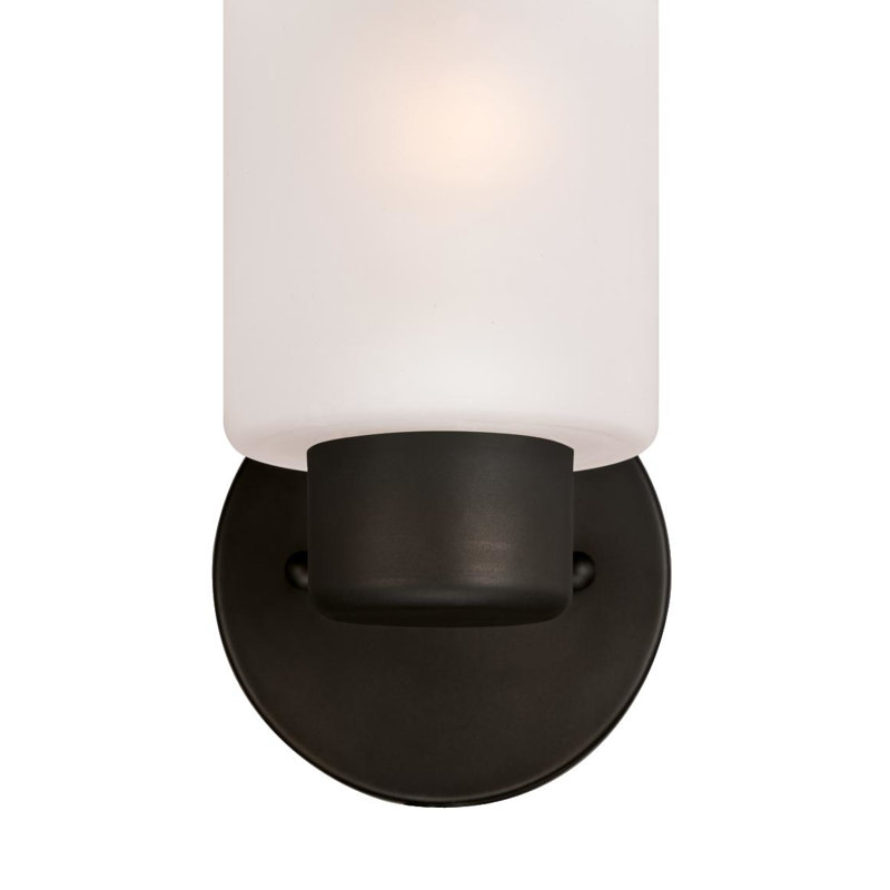 Armed Sconce, Oil Rubbed Bronze with Highlights, Frosted