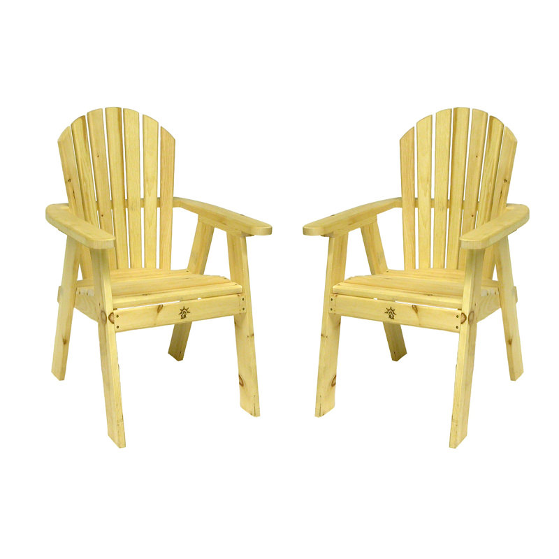Chaise adirondack en bois massif Ledger