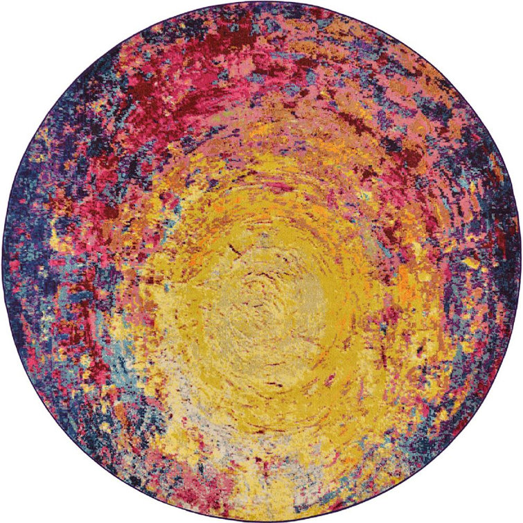 Eddins Washable Abstract Indoor Rug