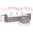  Garden Sofa Set Grey, Dark Grey