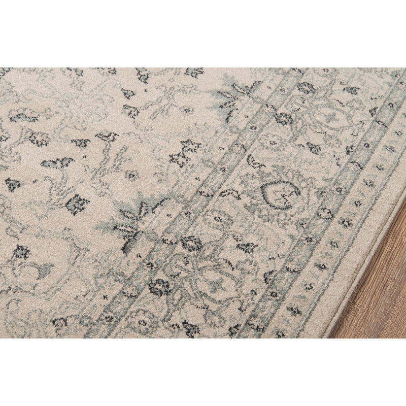 Tapis gris Phoebe, Rectangle 9 pi 3 po x 12 pi 6 po