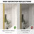 Vela 24 in. W x 30 in. H Framed Wall Bathroom Vanity Mirror in Brushed Gold-801873884-801873874