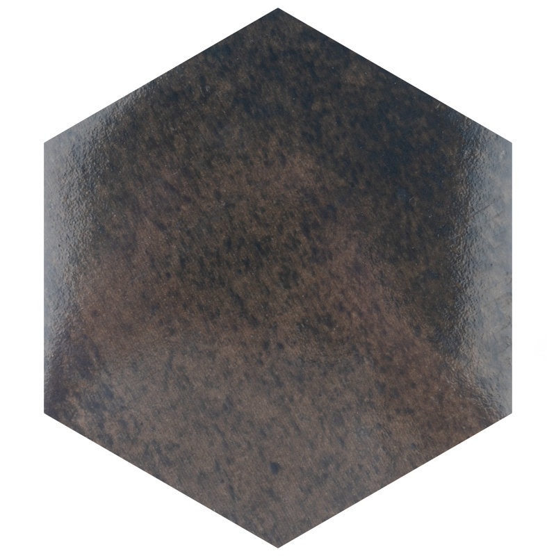 Capri 7" x 8" Porcelain Stone Look Wall & Floor Tile, Black