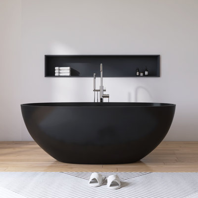 Baignoire de trempage autoportante en résine 61 po x 30 po