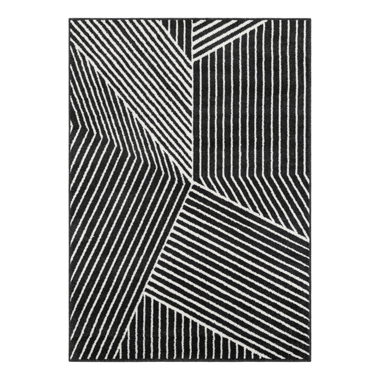 Latitude Run® Orkla Nikolis Rug Black