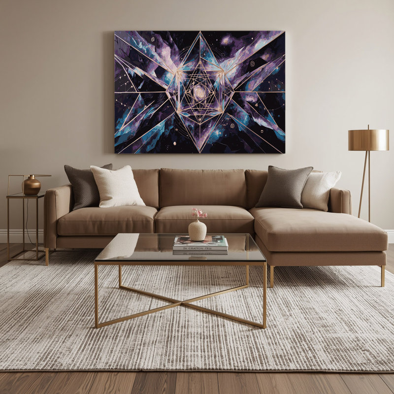 Art mural sur toile mauve, H 8 po x l 10 po