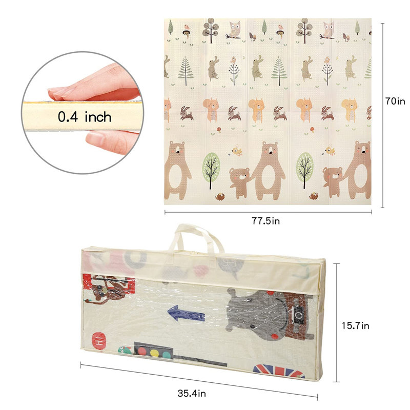 Tapis de jeu pliable en vinyle