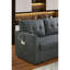 Canapé-lit modulaire en L avec canapé USB et port USB, canapé-lit réversible avec lit escamotable, méridienne avec rangement, canapé-lit pour salon-2125195106