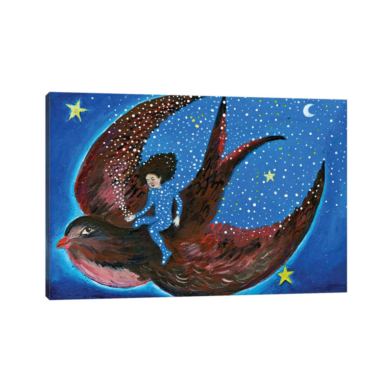 The Brightest Star by Jahna Vashti - Wrapped Canvas Print