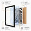Zebra in Motion Abstract 1 Piece Single Picture Frame Wall Art-917524624-917524627