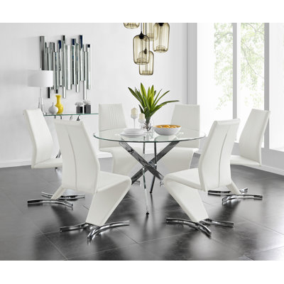 Ensemble de 6 tables de salle à manger Tierra Sleek
