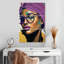 Leisha en turban mauve-108545477