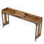 Table de lit réglable de 35,4 po à 43,3 po de hauteur avec roulettes, bureau d'ordinateur portable grand format 70,8 po, chariot d'ordinateur roulant avec support inclinable, prises intégrées et ports USB pour lit / canapé (brun rustique)
