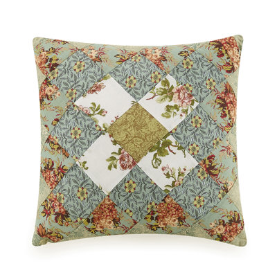 Olivia Patchwork Square Accent Pillow