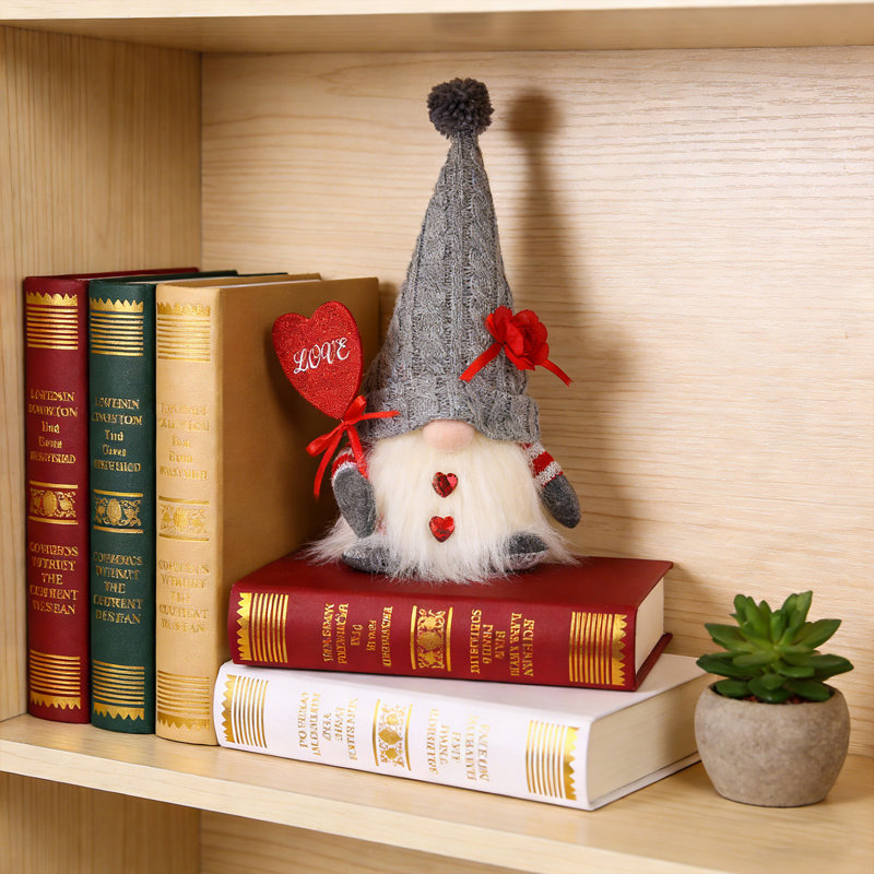 Gnomes de la Saint-Valentin, décorations pour gnomes pour la maison de Mr et Mme - gnomes de Tomte suédois faits à la main