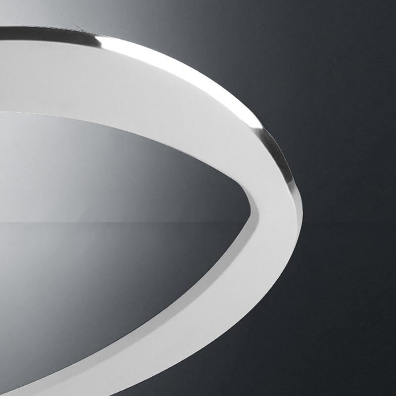 Diadema Chandeliers, White/Aluminum