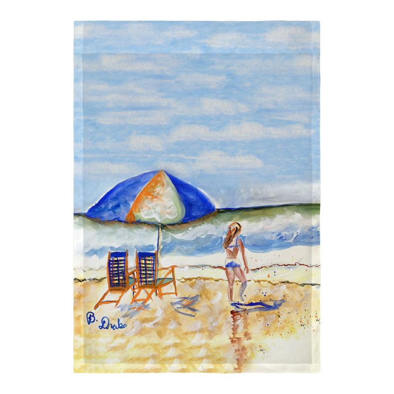 Drapeau de jardin en mélange de polyester 13 x 18 po Lido