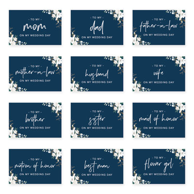 Carte de mariage floral