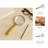 Magnifying Glass Sculpture For Home Decor -  Decorative Object For Office Desk, Shelf Accent, Or Living Room Decoration - 9", Tan & Brown