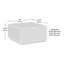 Table basse avec tiroir Coastal, finition blanche Coastal