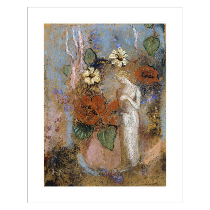«Pandora» par Odilon Redon, impression giclée sur cadre, H 29,13 po x l 23,5 po
